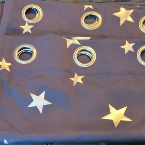Kids Drapes With Stars 38x45